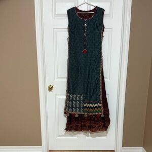 ANORAK Multicolor Patterned Maxi Dress